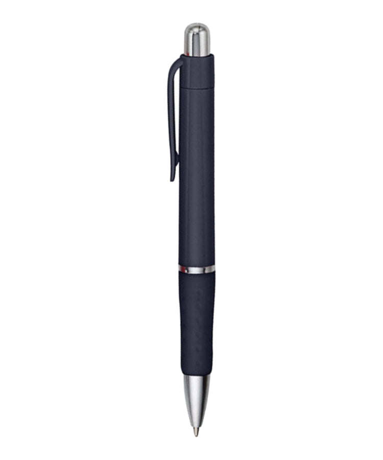 Rigid - Solid Colored Ballpoint Click Pen with grip