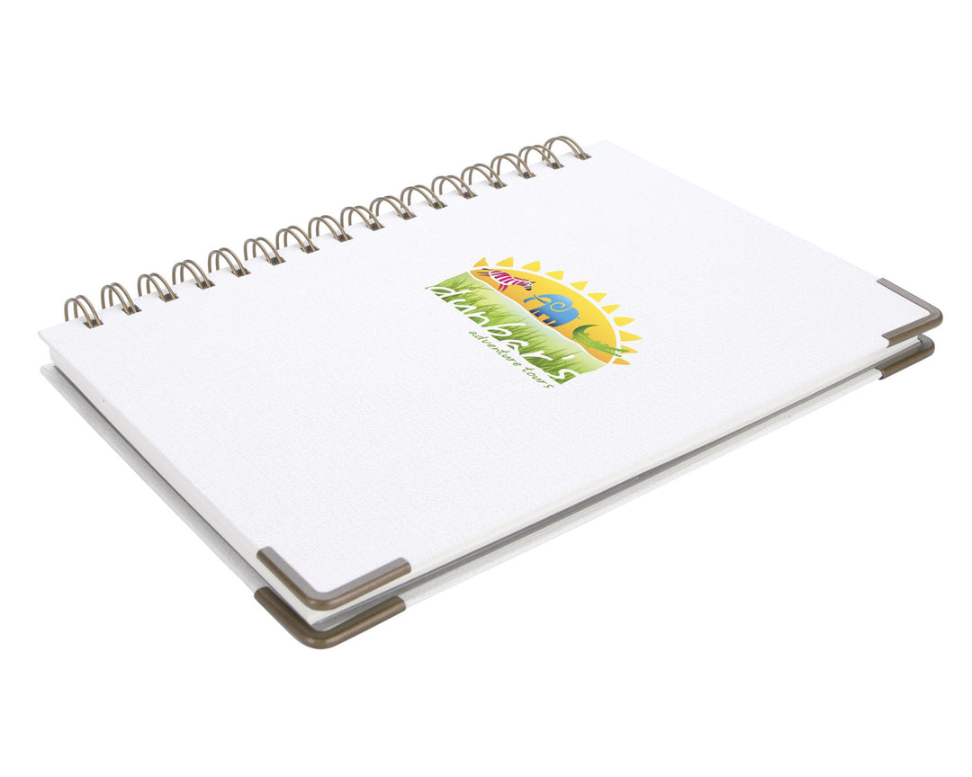 Good Value™ Woven Paper Hardback With Metal Accents Notebook