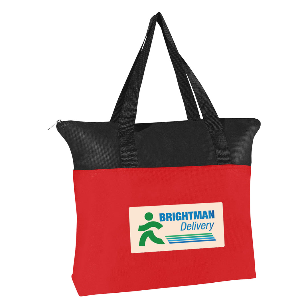 Non-Woven Zippered Recycled Tote Bag