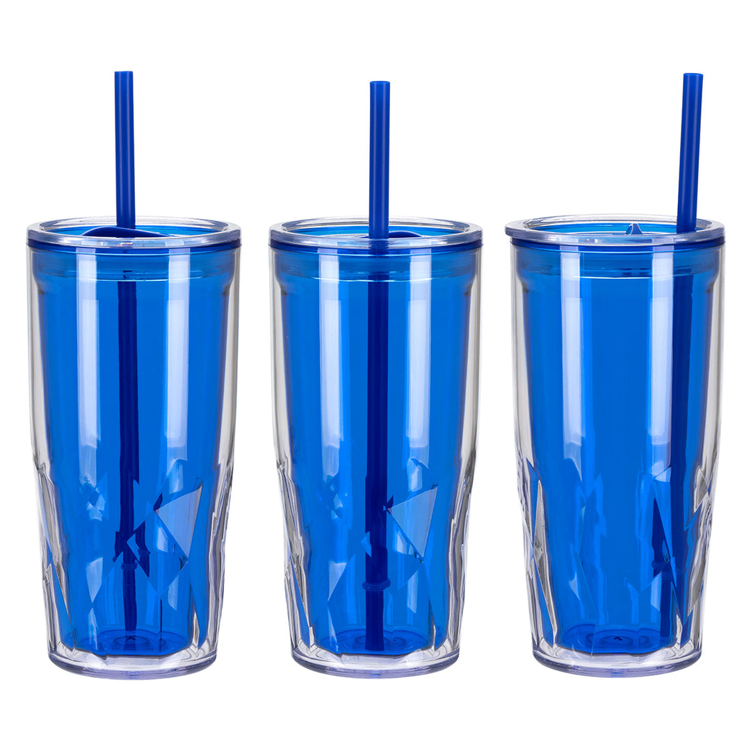 Luster 16 oz 2-in-1 Recycled Acrylic Straw Tumbler