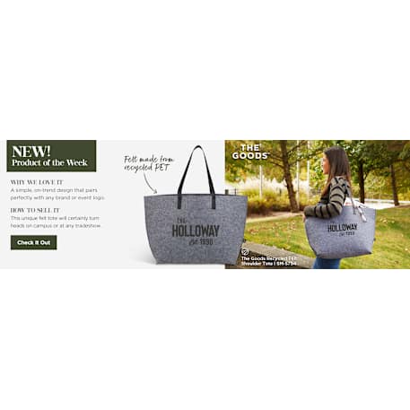THE GOODS™ Recycled Felt Shoulder Tote
