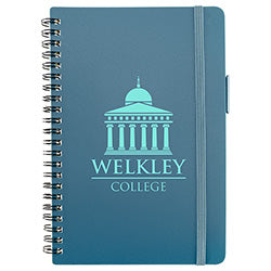 Avignon Repreve® Recycled Hardcover Spiral Notebook with Pen