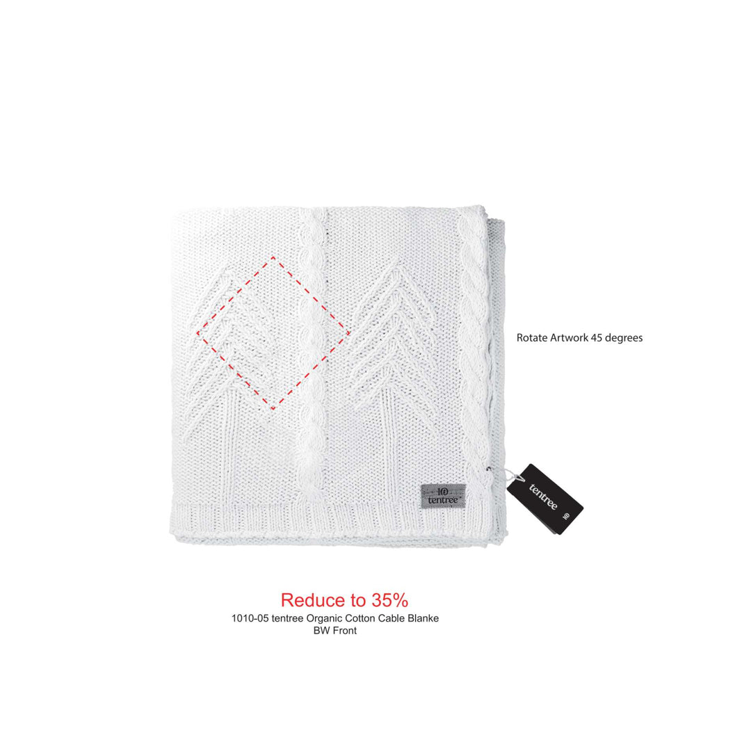 tentree Organic Cotton Cable Blanket