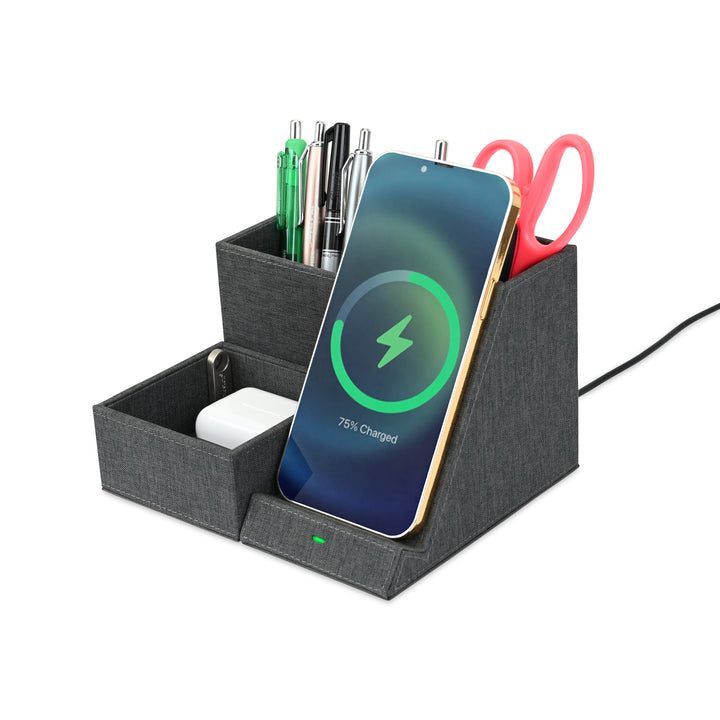 Eden Recycled rPET Wireless Charging Desk Organizer