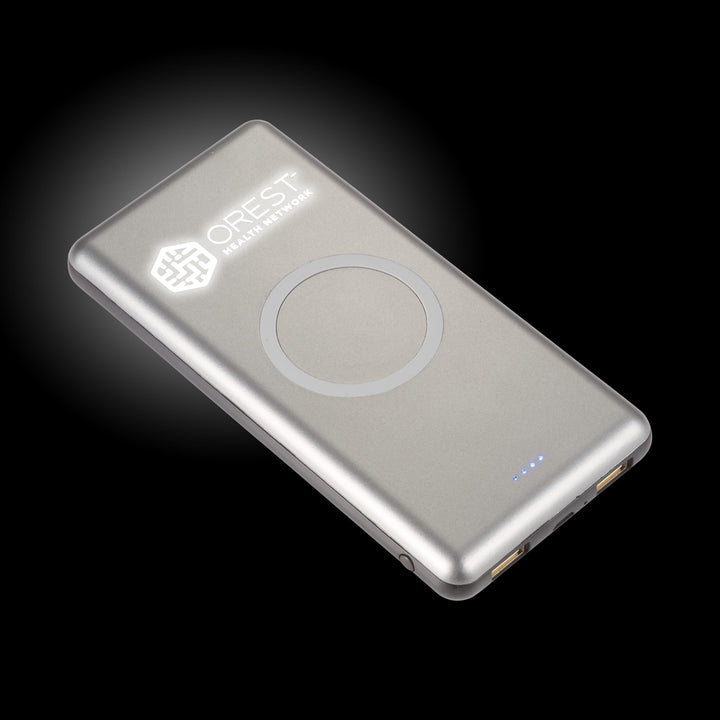 UL Listed Light Up Qi 10000 Wireless Power Bank
