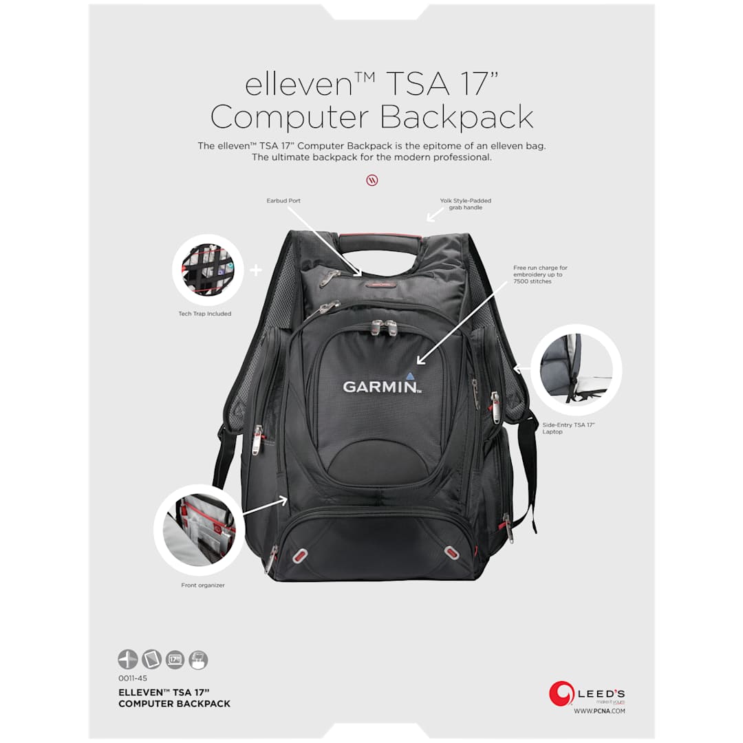 elleven™ TSA 17" Computer Backpack