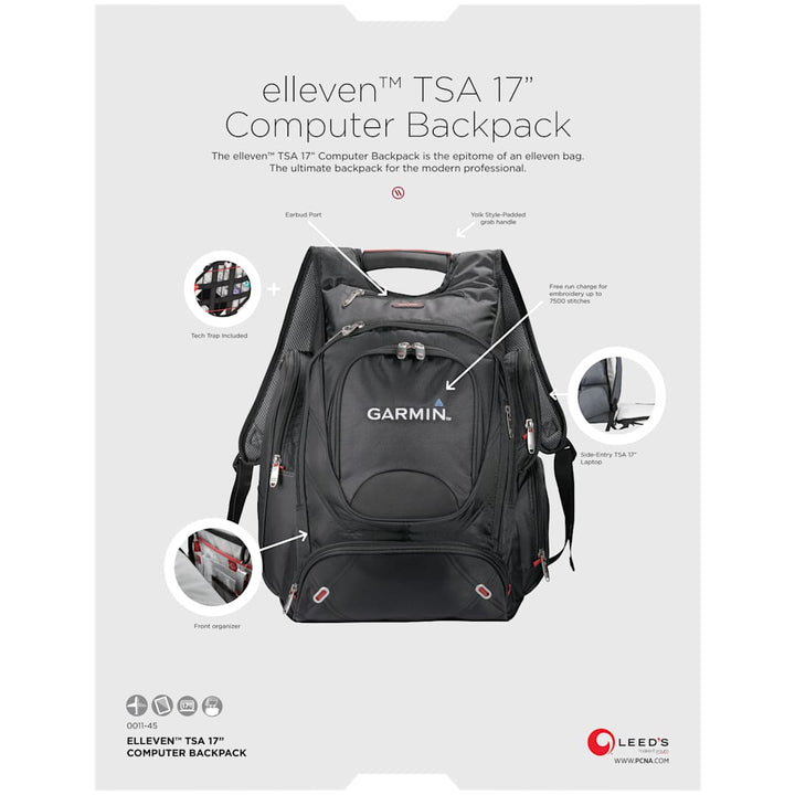 elleven™ TSA 17" Computer Backpack