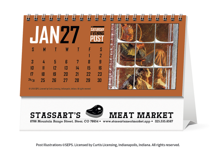 Triumph® Calendars  The Saturday Evening Post Desk Calendar