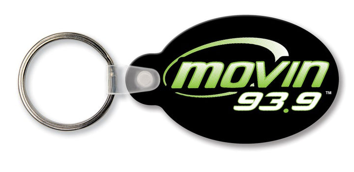 Oval w/Tab Key Tag (Spot Color)