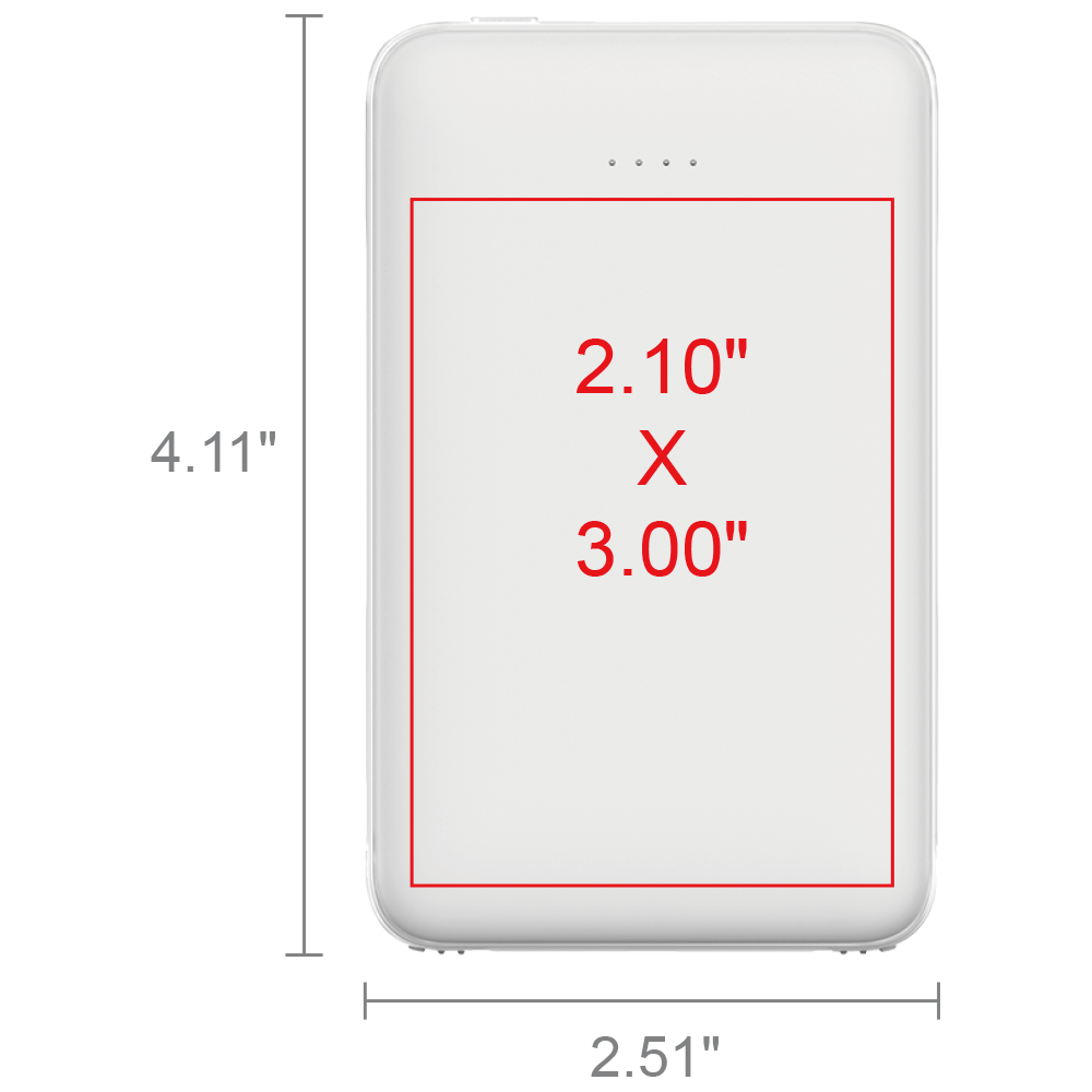Hermosa 2.1A Output 5000mAh Card Shape Power Bank