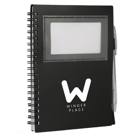 FSC® Recycled 5" x 7" Star Spiral Notebook with Pe