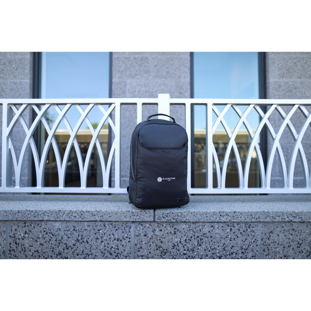 Travis & Wells® Lennox Recycled Nylon Laptop Backpack