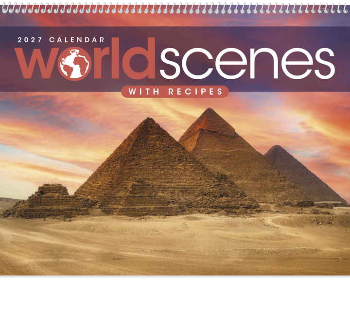 Triumph® Calendars World Scenes with Recipe Calendar