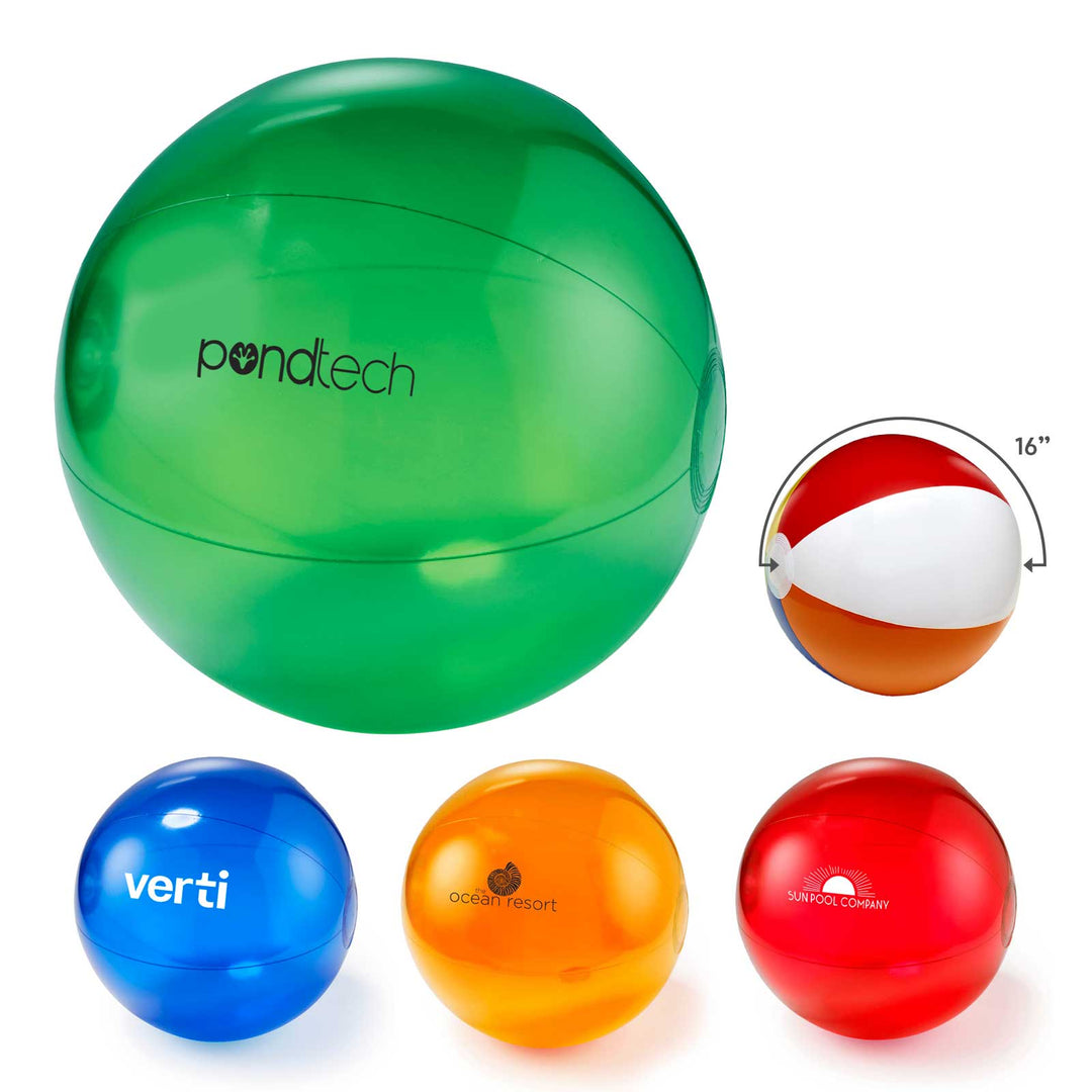 16" Transparent Beach Ball