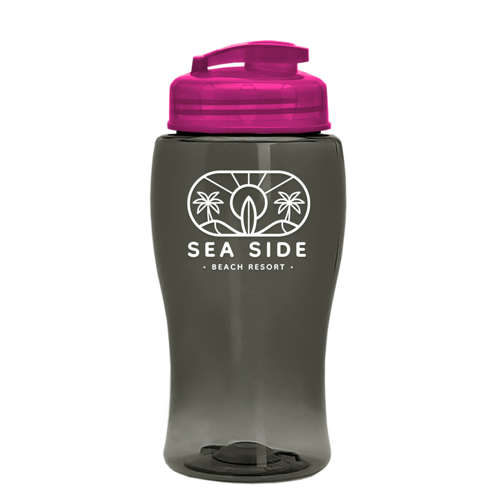 Poly-Pure Jr. - 18 oz. Transparent Bottle with USA Flip