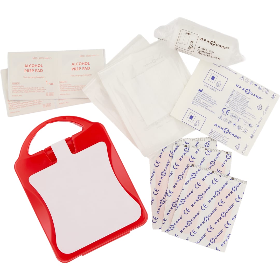 21-Piece First Aid Kit with Recycled Case