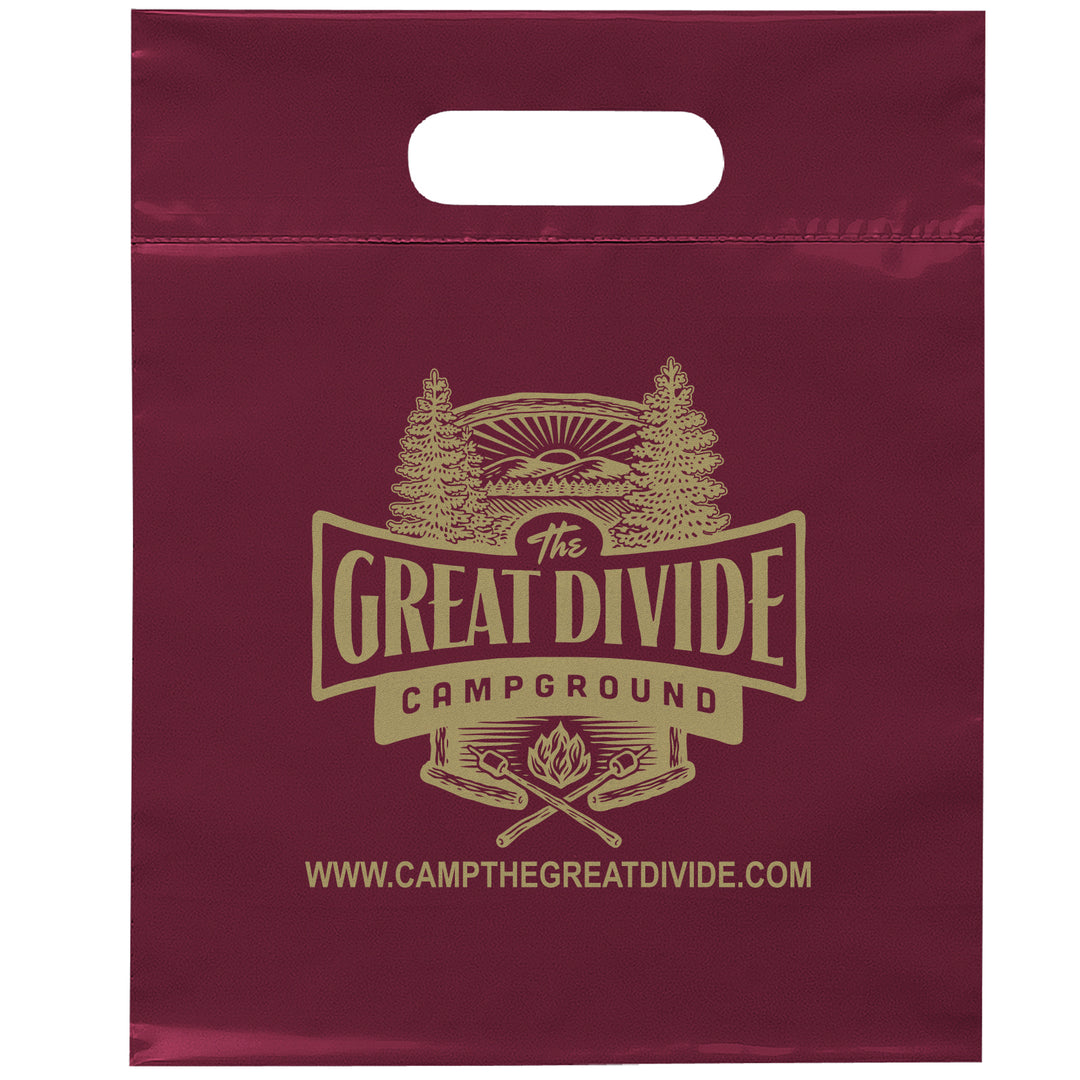 Die Cut Handle Bag - 9 1/2W x 12H - Flexo Ink Print