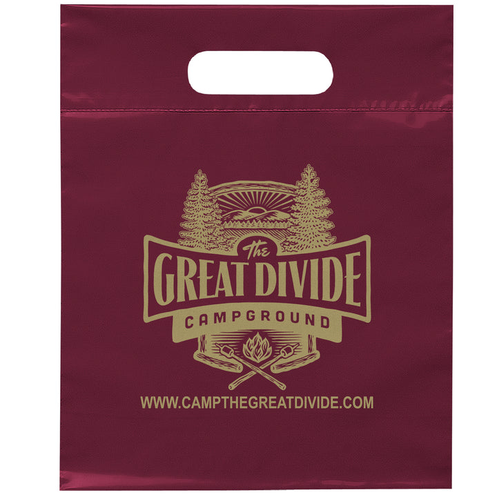 Die Cut Handle Bag - 9 1/2W x 12H - Flexo Ink Print