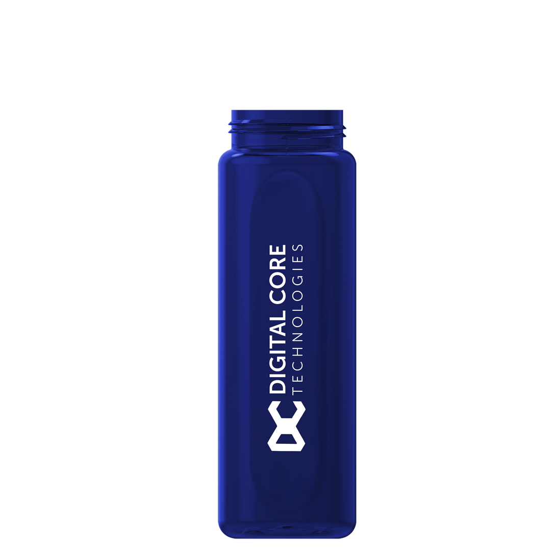 Garyline® Boss Embossed RPET Bottle with Flip-Straw, Swivel Handle Lid - 26 oz.