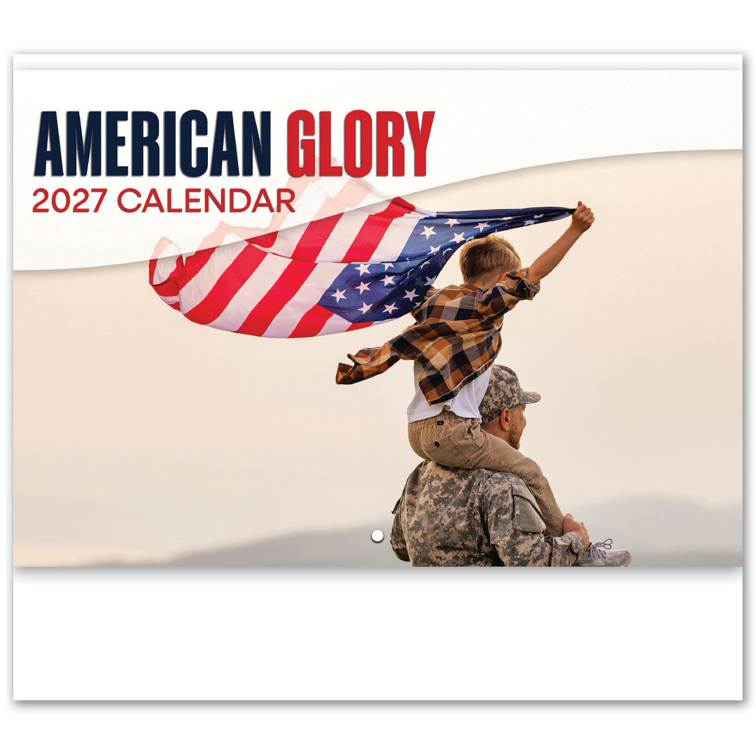 Full Color American Glory Spiral Wall Calendar
