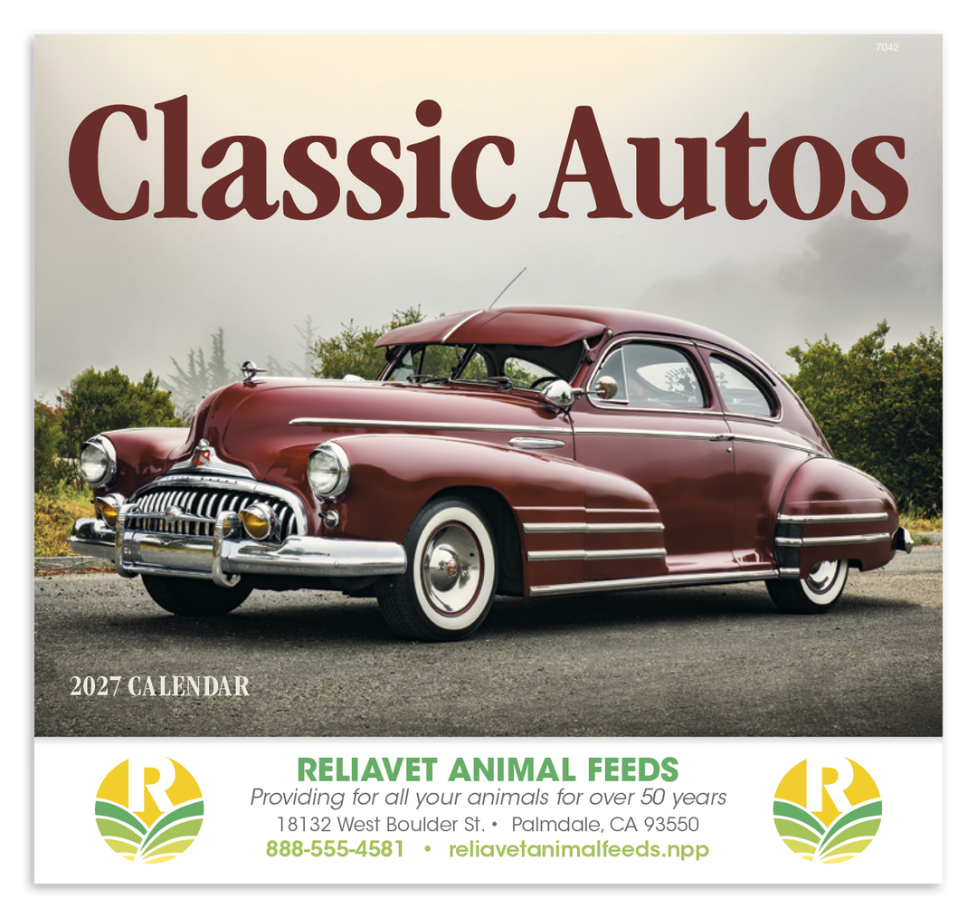 Good Value™ Classic Autos - Stapled Calendar