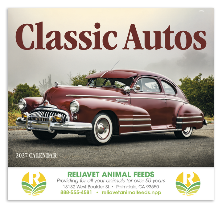 Good Value™ Classic Autos - Stapled Calendar