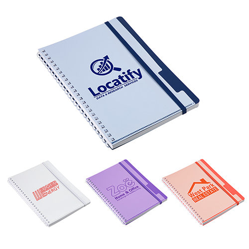 Arcadia Soft Spiral Notebook with Front Pocket