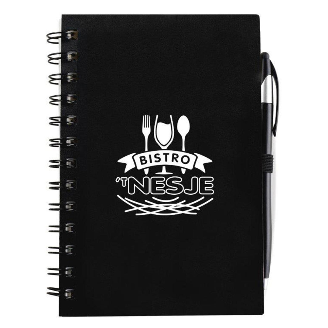 SpiralScript 5.5 x 7 Plastic Spiral Journal with Pen