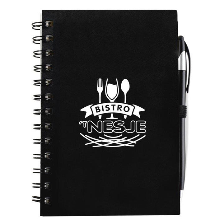 SpiralScript 5.5 x 7 Plastic Spiral Journal with Pen