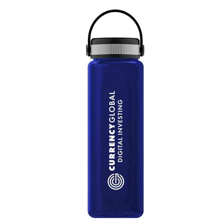 Boss Embossed RPET Bottle with Grip Lid - 26 oz.