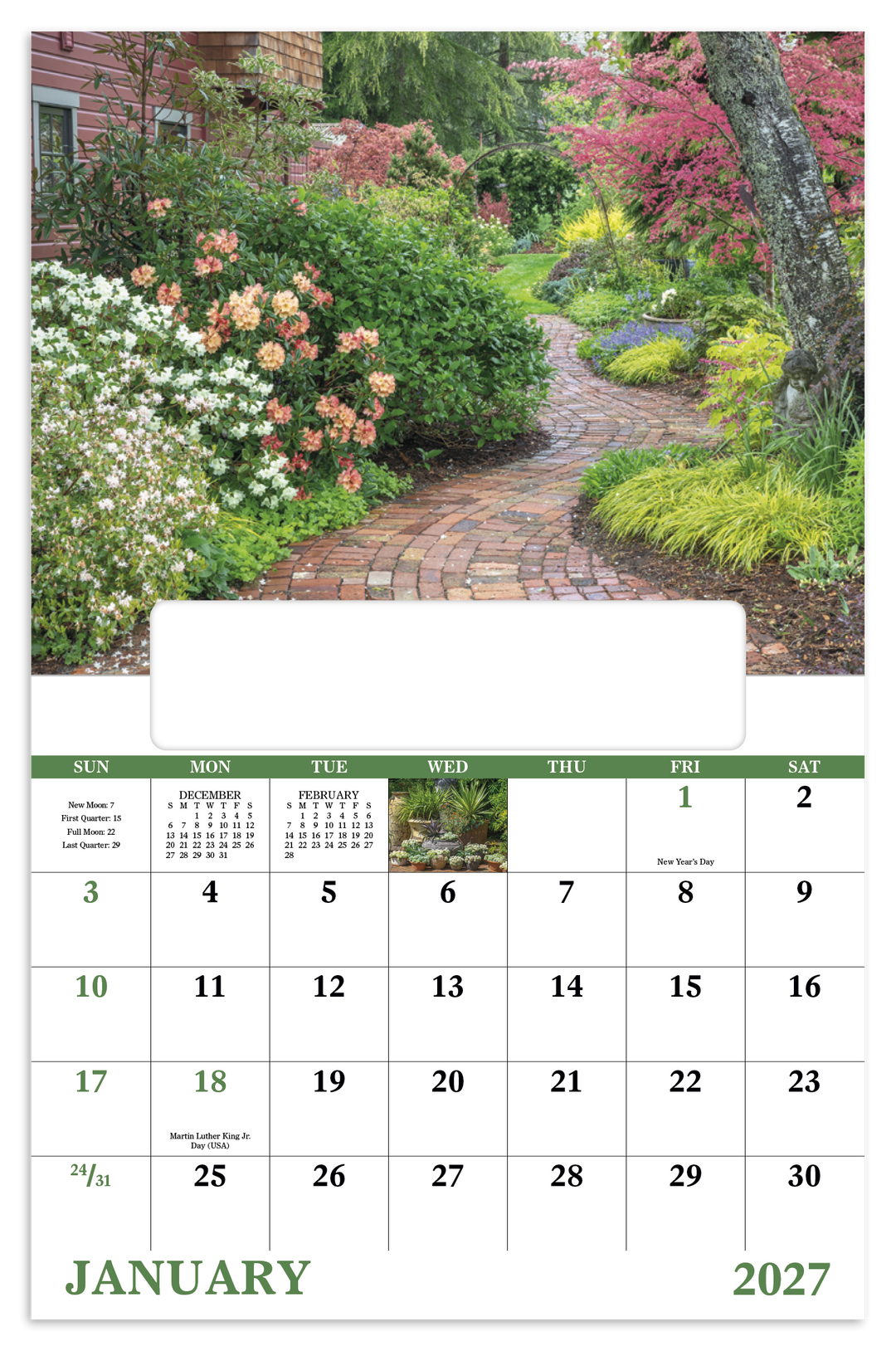 Good Value™ Garden Walk - Window Calendar
