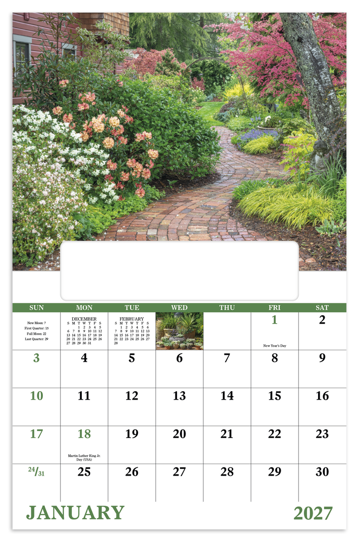 Good Value™ Garden Walk - Window Calendar