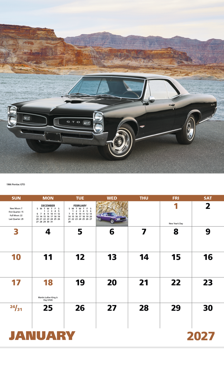 Good Value™ Muscle Thunder - Stapled Calendar