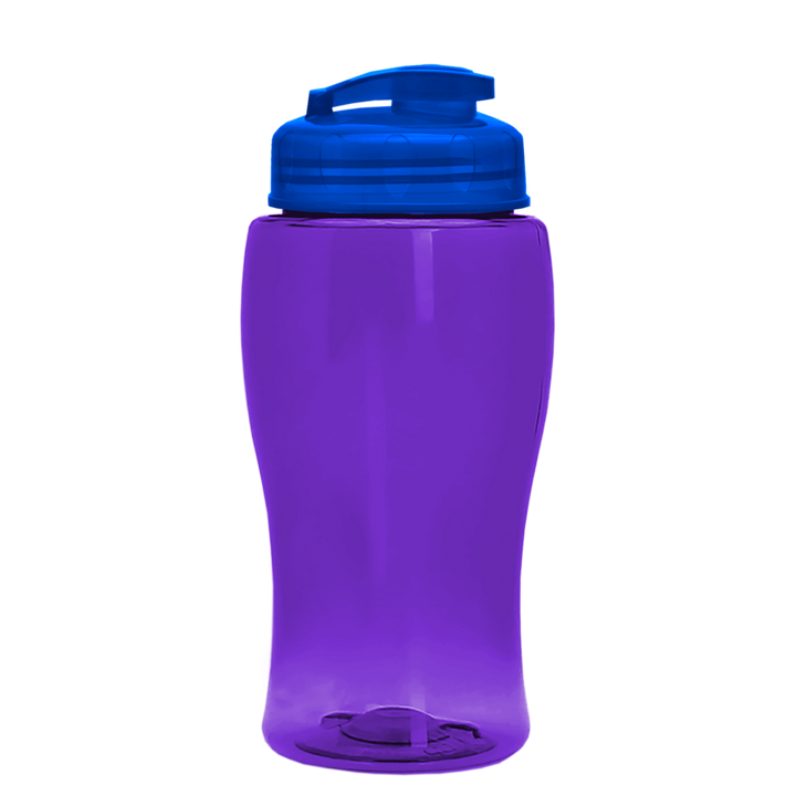 Poly-Pure Jr. - 18 oz. Transparent Bottle with USA Flip