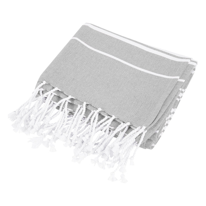 Recycled Beach Blanket With Tassel Fringe