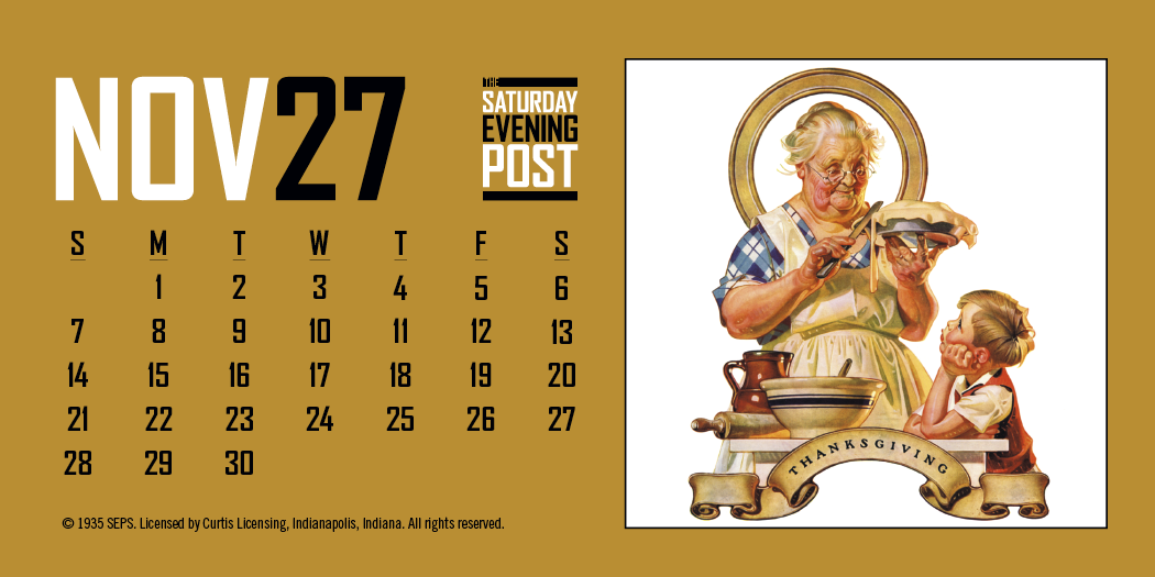 Triumph® Calendars  The Saturday Evening Post Desk Calendar
