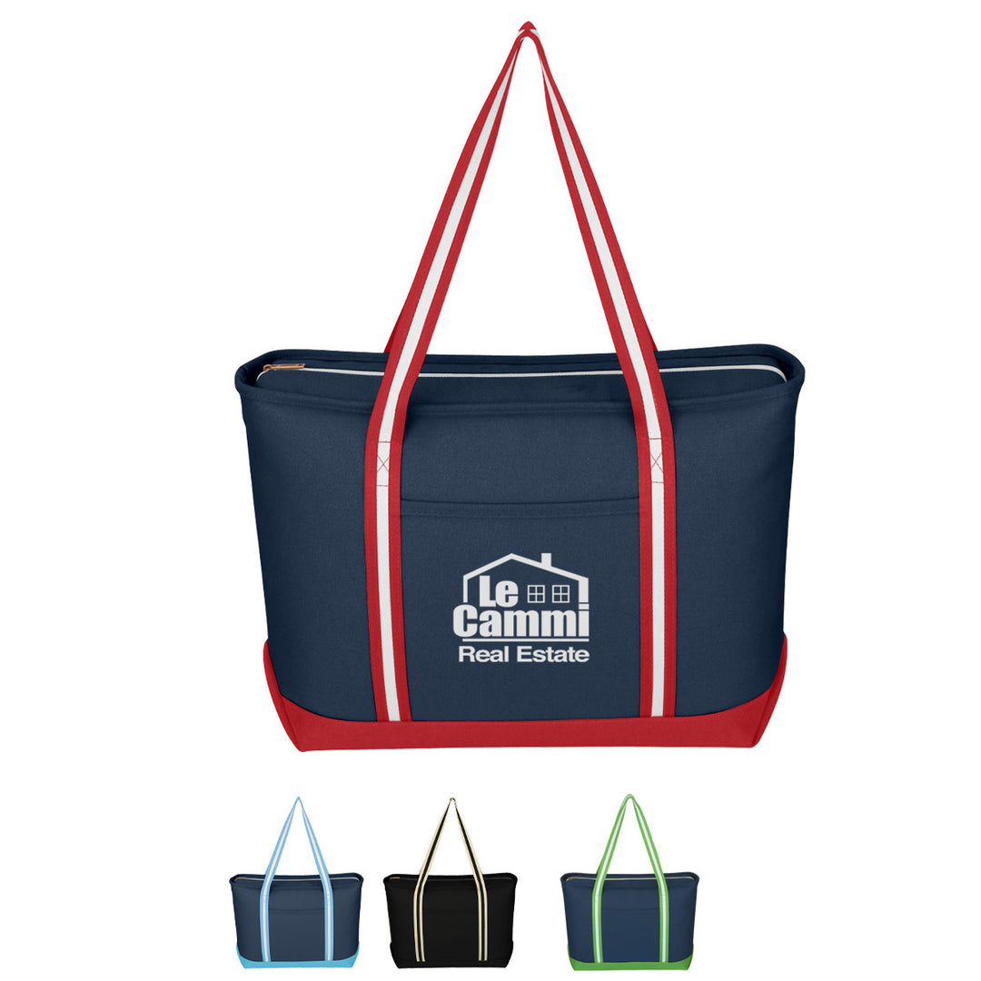Large Cotton Canvas Admiral Tote Bag