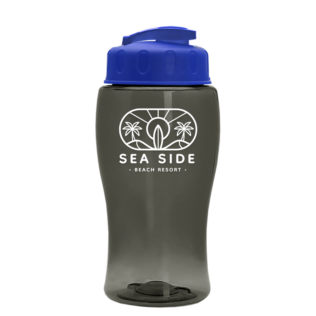 Poly-Pure Jr. - 18 oz. Transparent Bottle with USA Flip