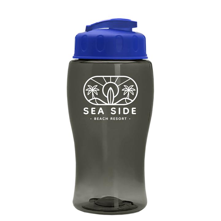 Poly-Pure Jr. - 18 oz. Transparent Bottle with USA Flip