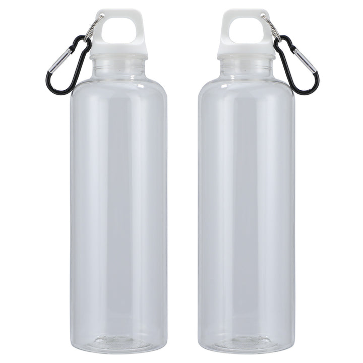 Aloha 25 oz RPET Reusable Translucent Bottle w/ Carabiner