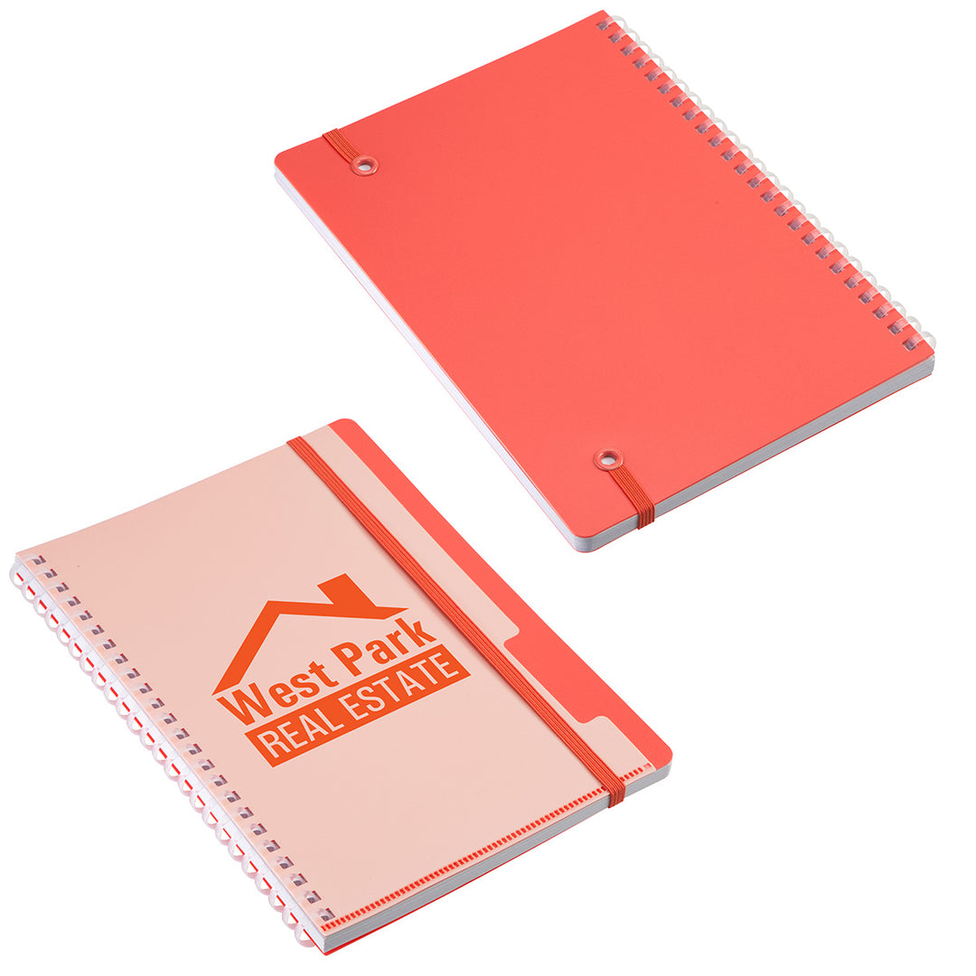 Arcadia Soft Spiral Notebook with Front Pocket