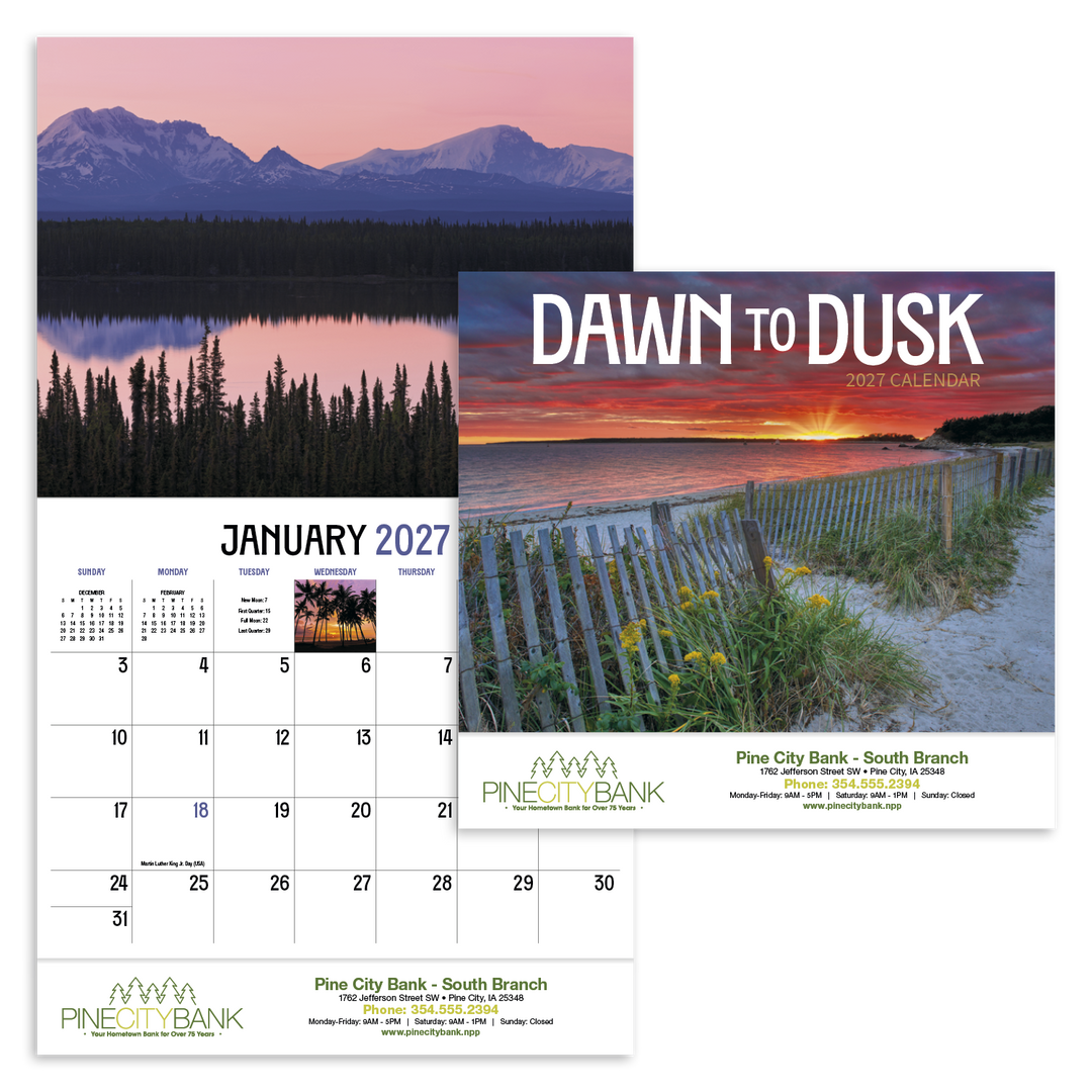 HotLine® Products Dawn to Dusk Appointment Calendar - Stapled