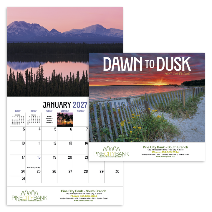 HotLine® Products Dawn to Dusk Appointment Calendar - Stapled