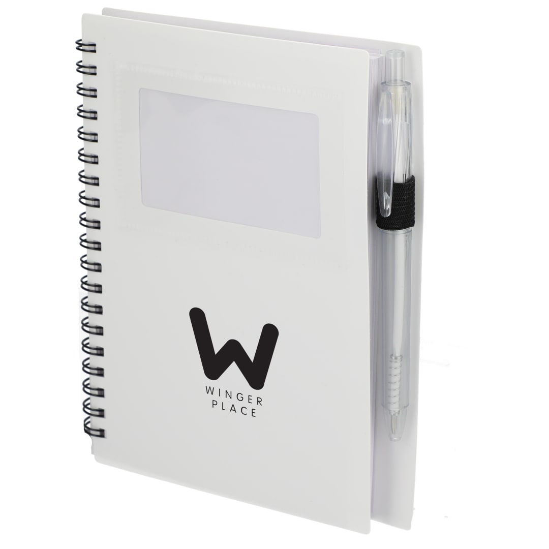 FSC® Recycled 5" x 7" Star Spiral Notebook with Pe
