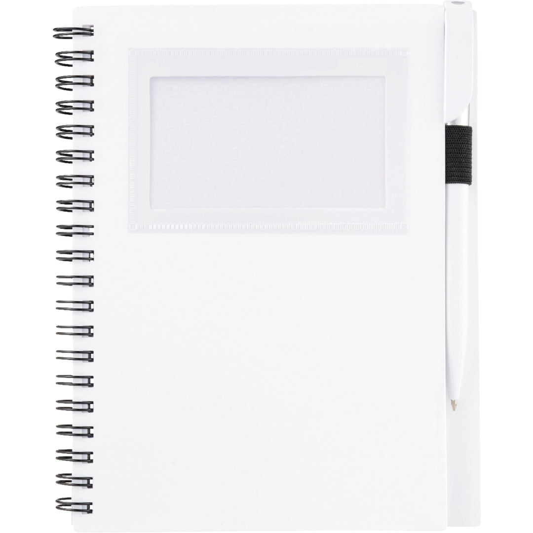FSC® Mix 5.5" x 7" Star Spiral Notebook with Pen