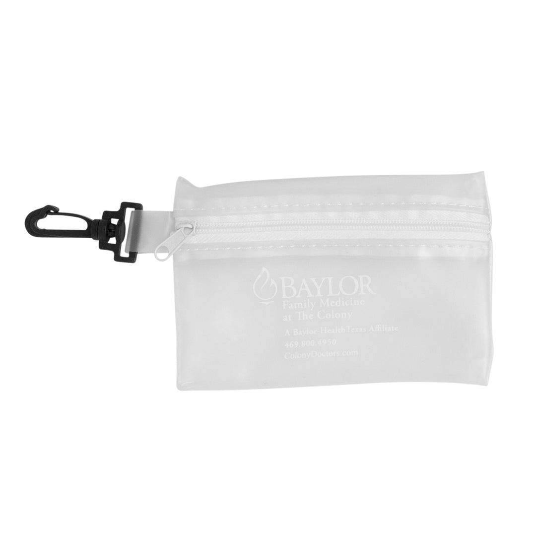 Zippered Pouch w/ Hook Clip