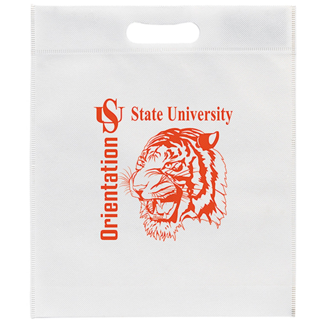 13W x 15H x 3 - Non-Woven Die Cut Bag- Screen Print