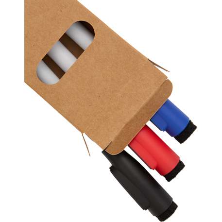 3-Piece Recycled Dry Erase Marker Set