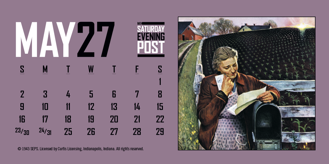 Triumph® Calendars  The Saturday Evening Post Desk Calendar