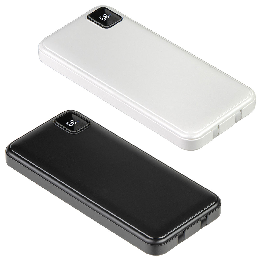 Marquis 10000mAh 20W PD Power Bank with Built-In Cables